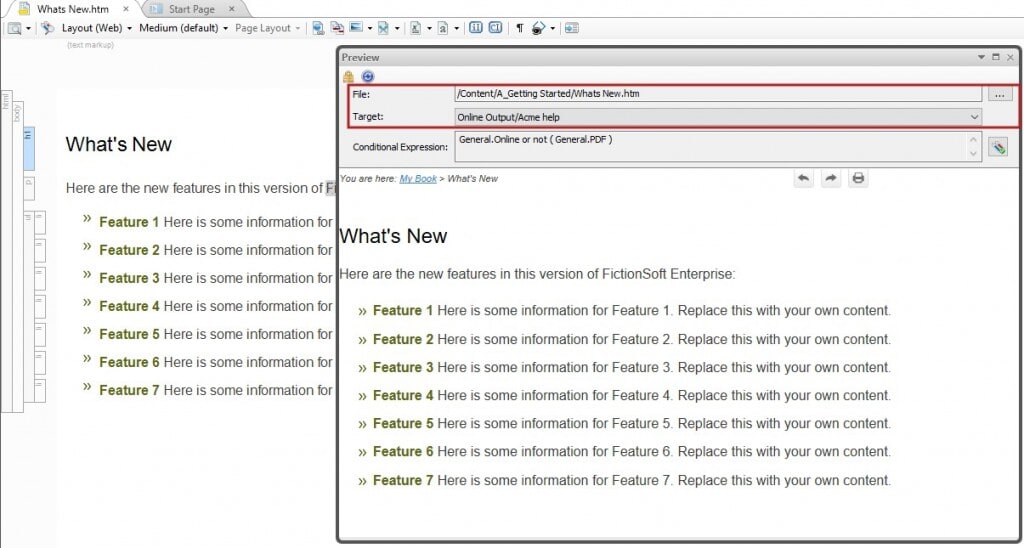 New Feature Highlight: Dynamic Preview Window in MadCap Flare 2017