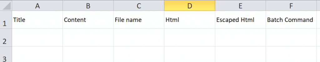 import excel data into pdf