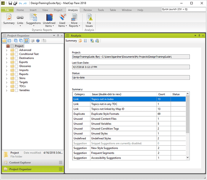 madcap software pulse help