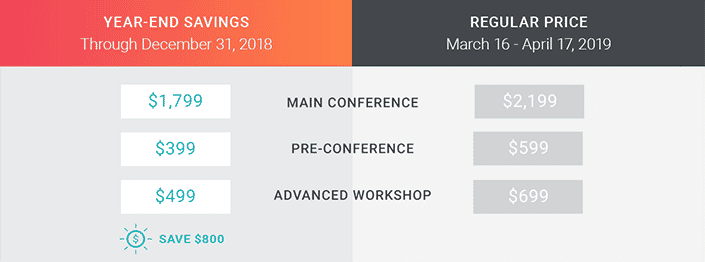 MadWorld San Diego 2019: Pricing Chart