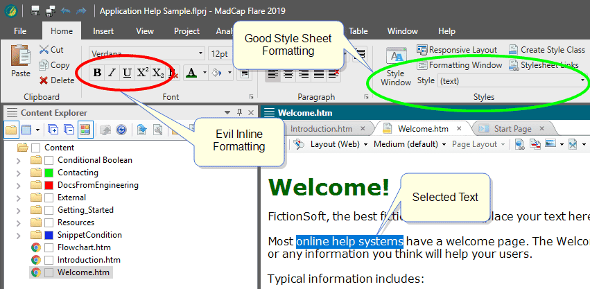external style sheet