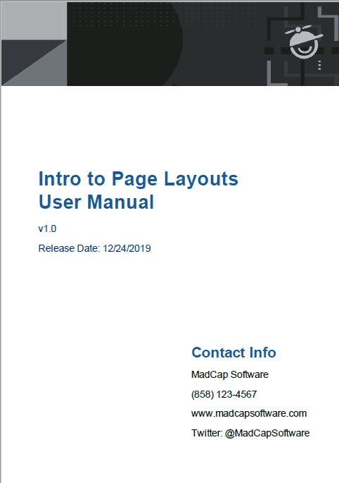 PDF file output example