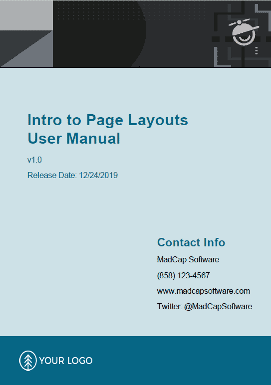 PDF cover page example