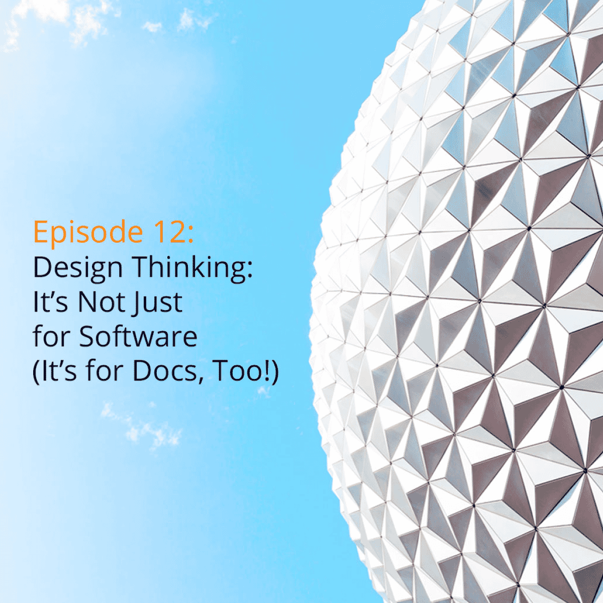 side view of epcot call with words