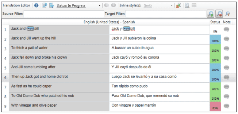 demonstration of how to translate a word document