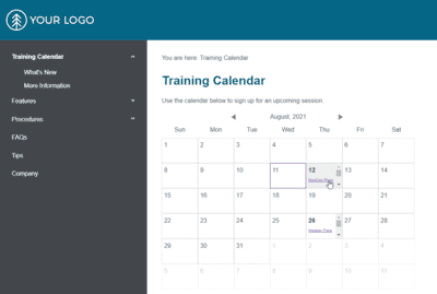How to Add an Interactive Calendar to HTML5 Outputs with Caleander.js