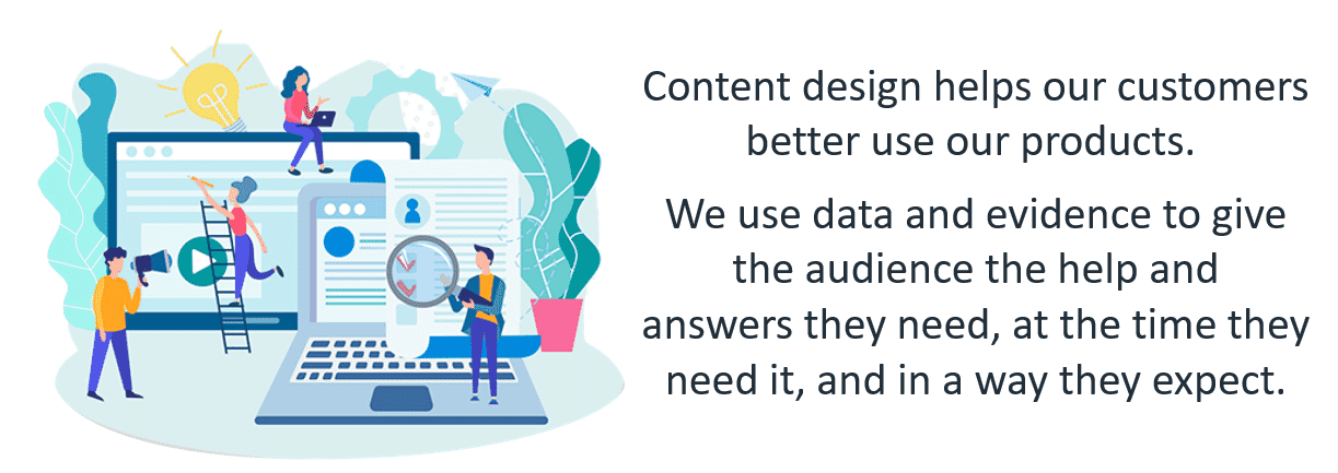 content design helps our customers