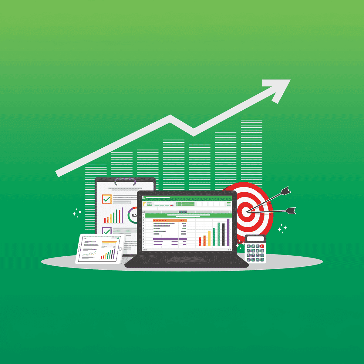 illustration of ROI metrics on track