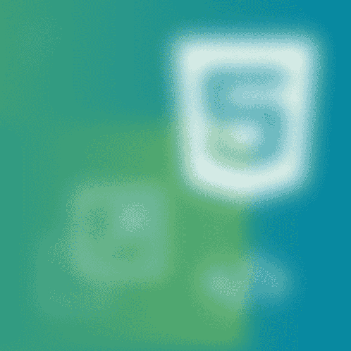 Graphic with HTML5 icon on green background