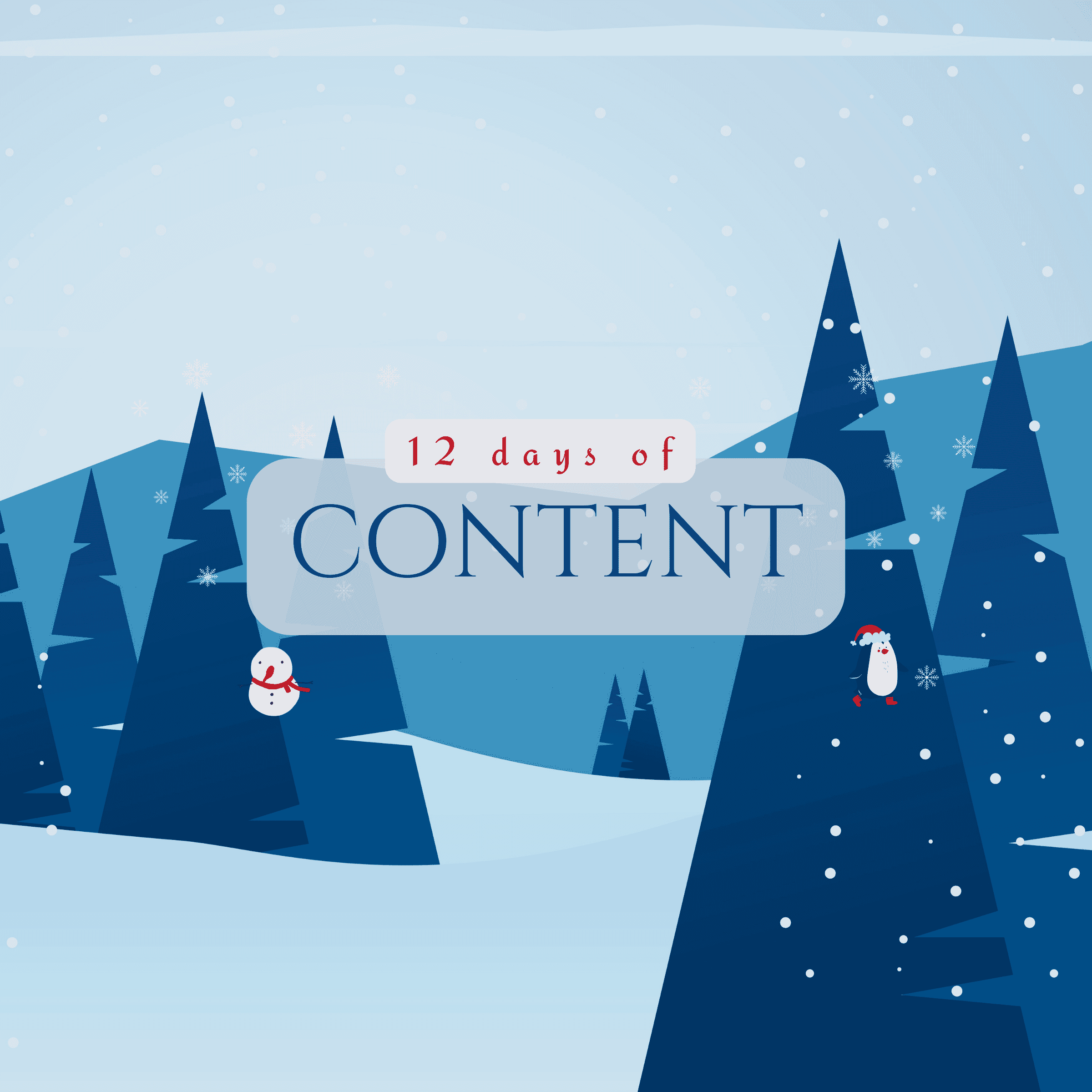 12 days of content header