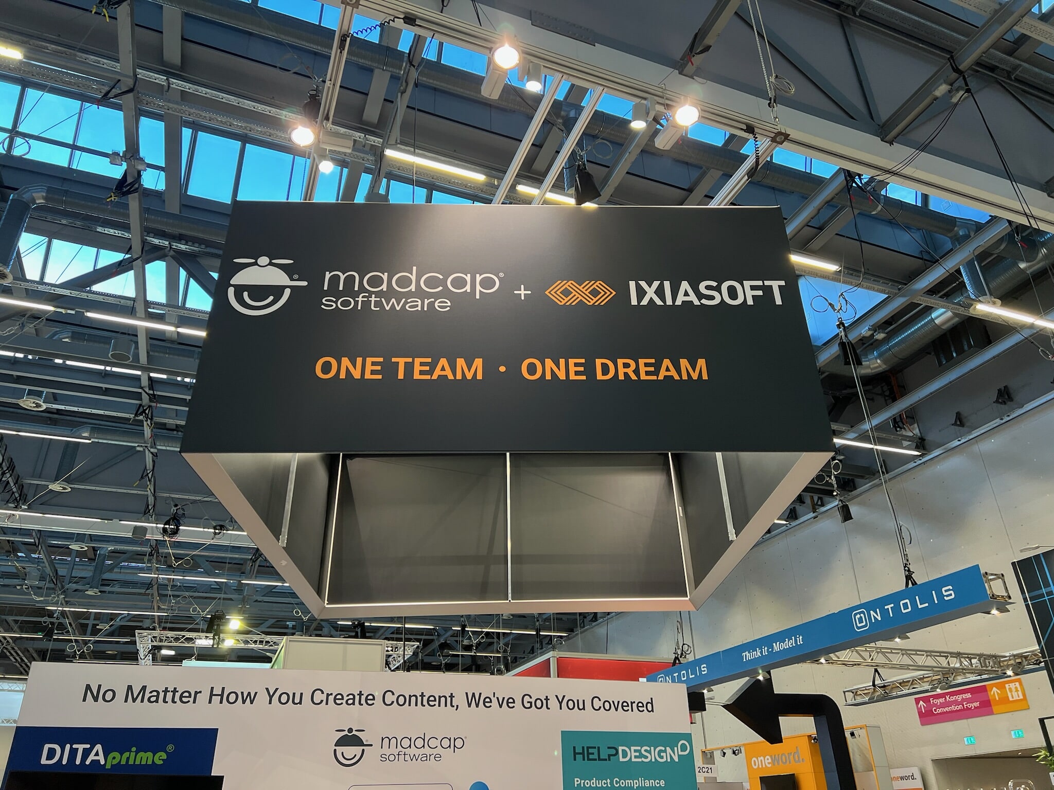 MadCap Software signage at TCworld