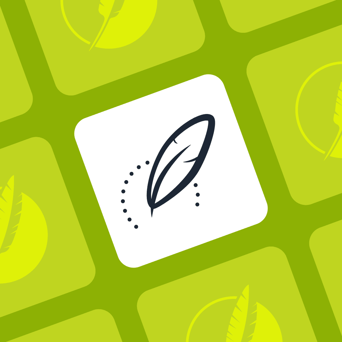 Green flare logos surrounding improvementsoft logo