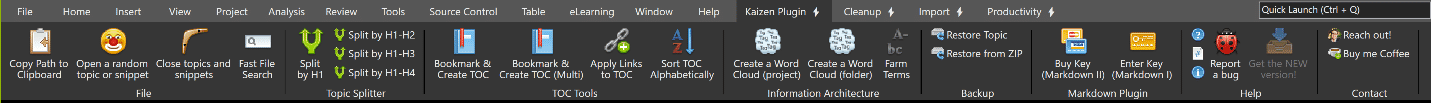 Kaizen Toolbar