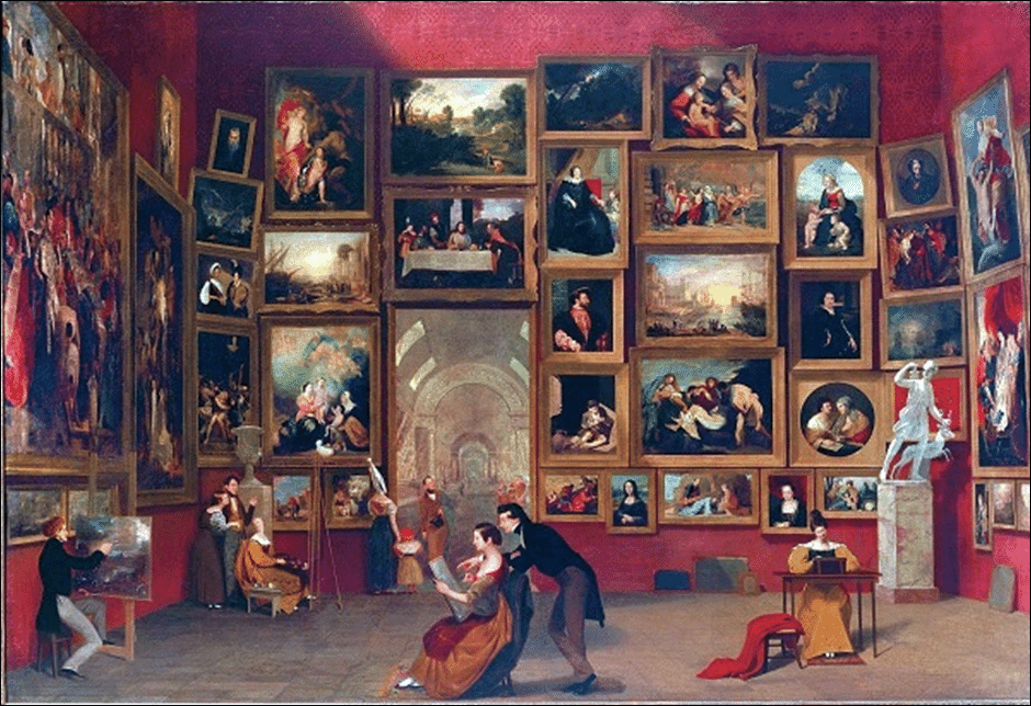 Samuel F.B. Morse, Gallery of the Louvre 