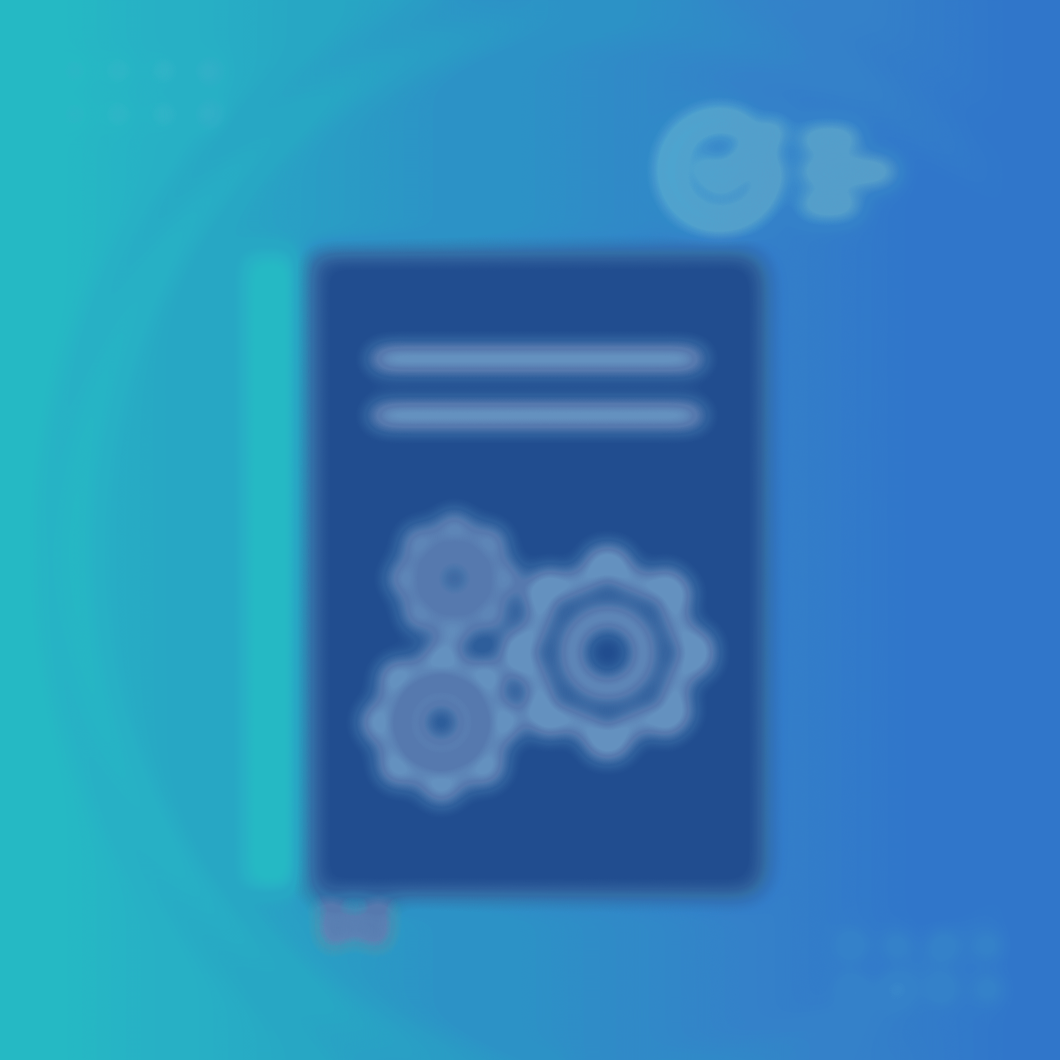 illustration of book cover with gears on front representing a quick reference guide