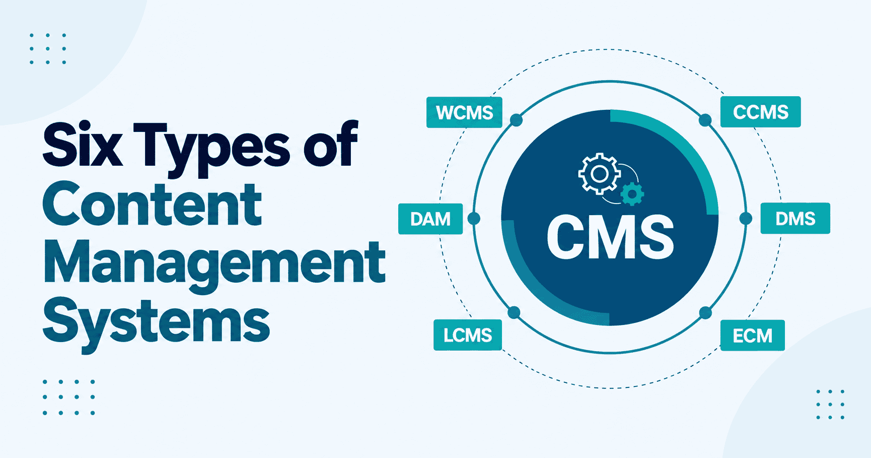 circle with CMS in text and spokes that have the 6 different cms types listed