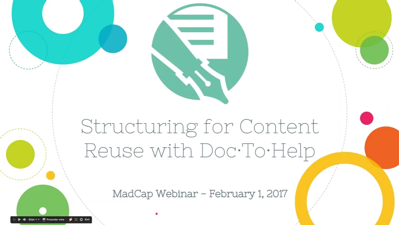 Structuring Your Way to Content Reuse with MadCap Doc-To-Help