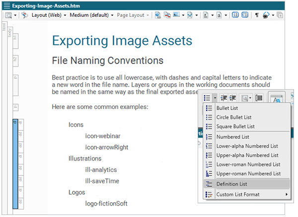 List Creation and Management Image