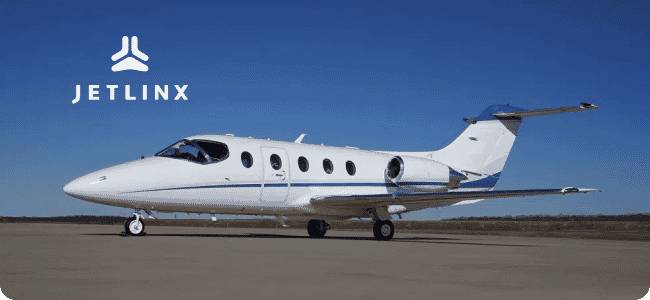 passenger jet and Jet Linx logo