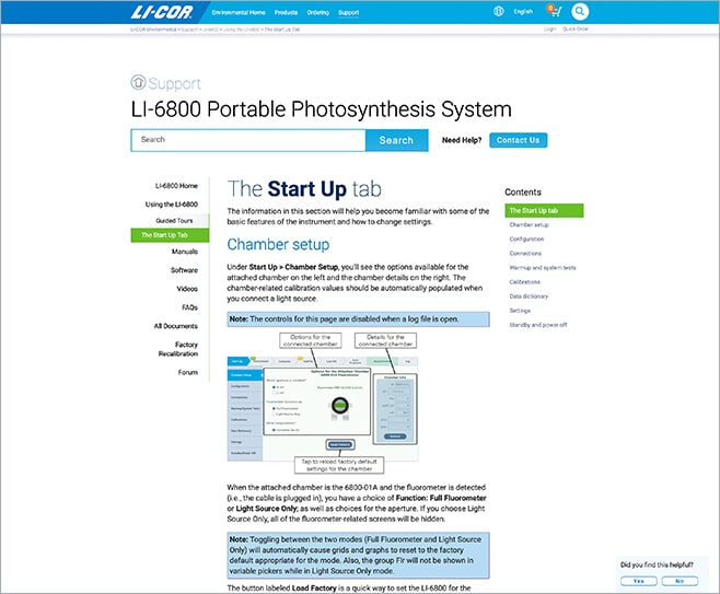 LI-COR Screenshot