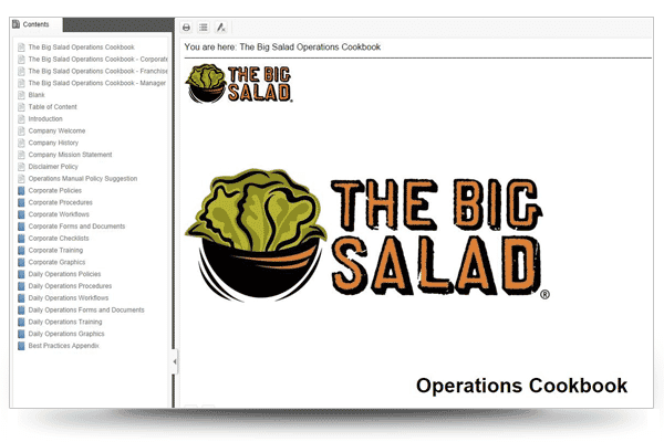 Screenshot of The Big Salad Operations Cookbook