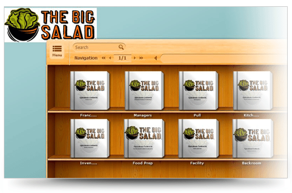 Screenshot of The Big Salad Bookcase