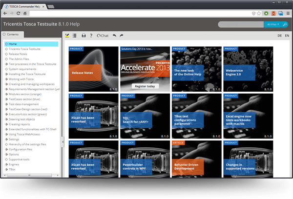Screenshot of Tricentic's MadCap Flare Project