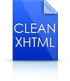 Clean XHTML Icon