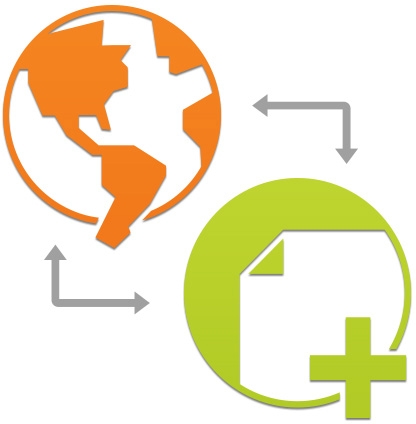 Logos showing review workflow