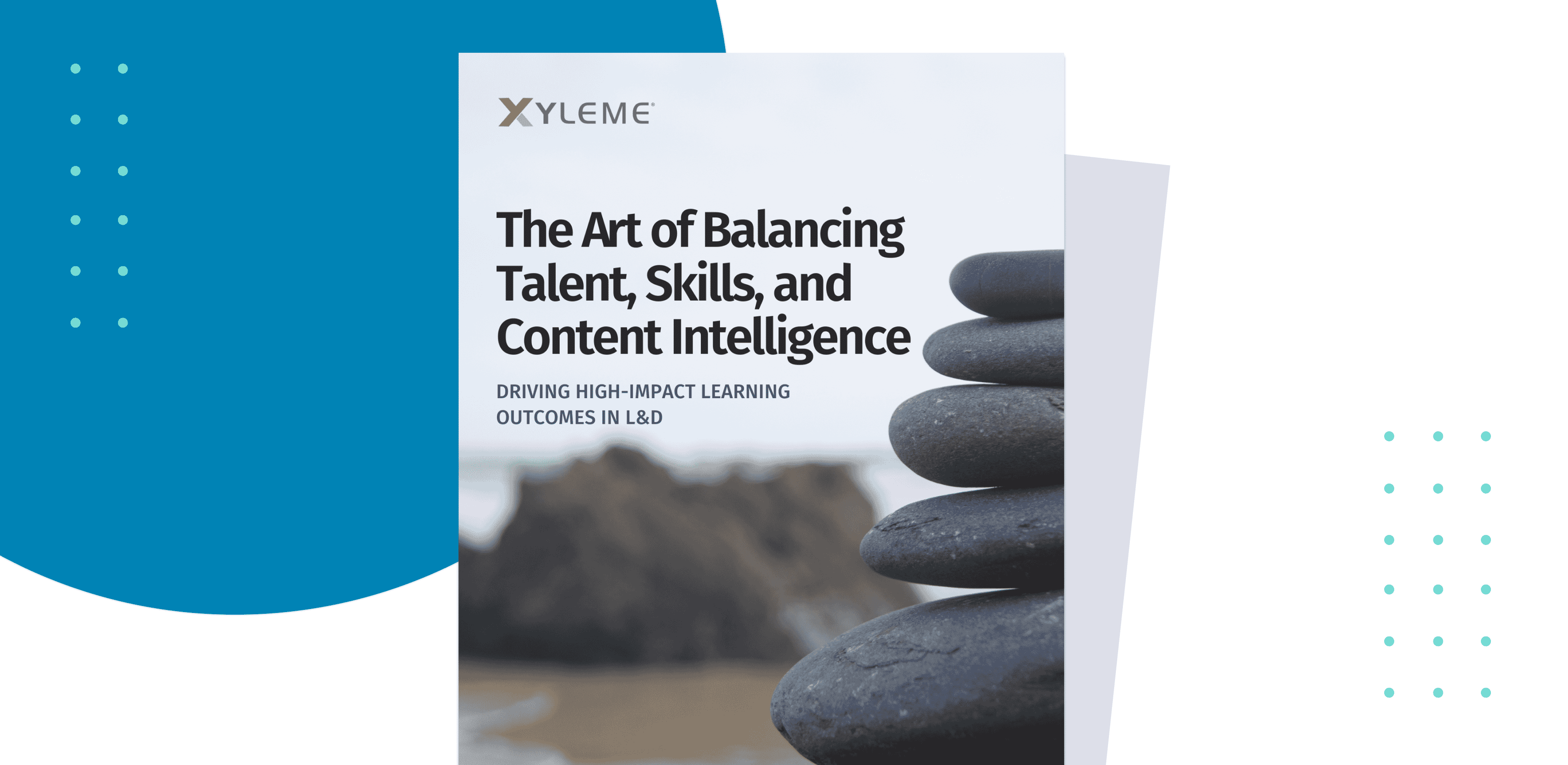 art of balancing white paper banner