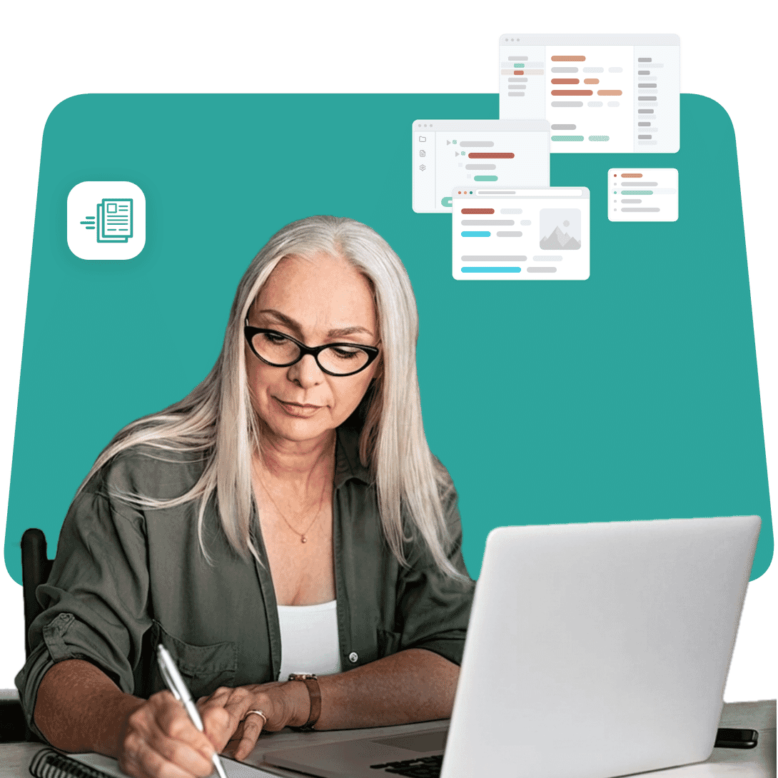 Hero illustration for MadCap Create for Customer Training