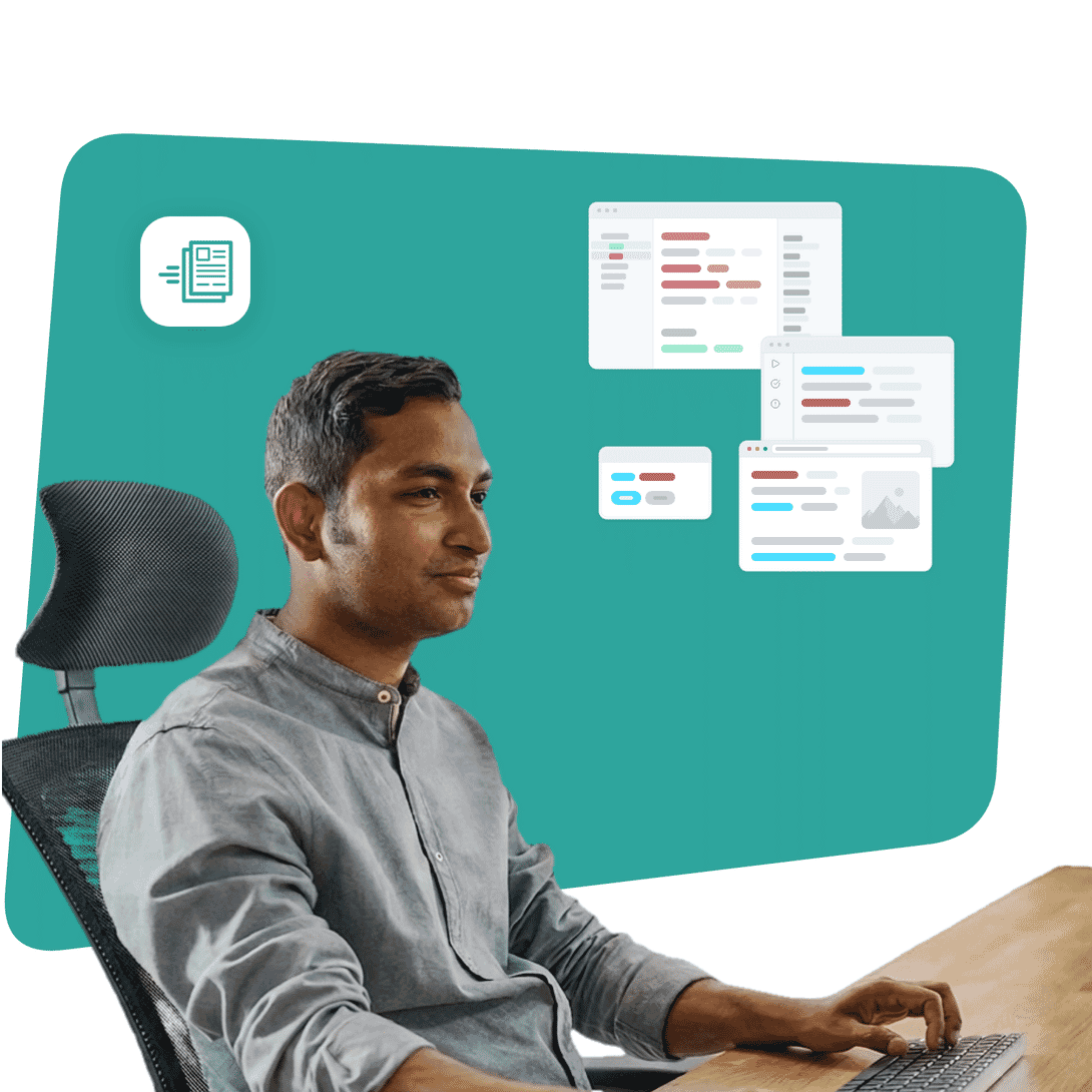 Hero illustration for MadCap Create for Policies and Procedures