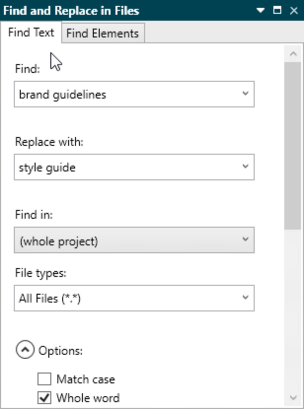 find elements screenshot