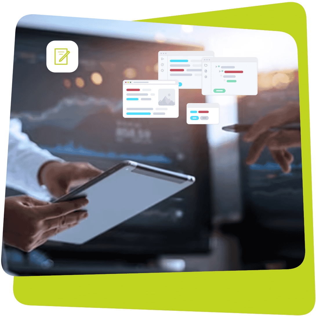 Illustration for MadCap Flare financial banking and business services solution