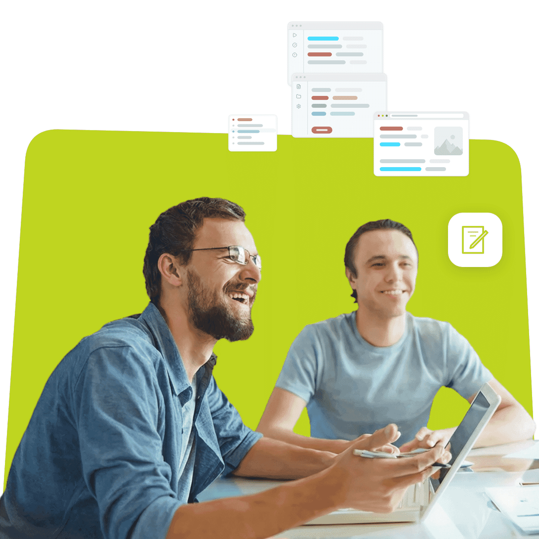 Illustration for MadCap Flare software and technology solution