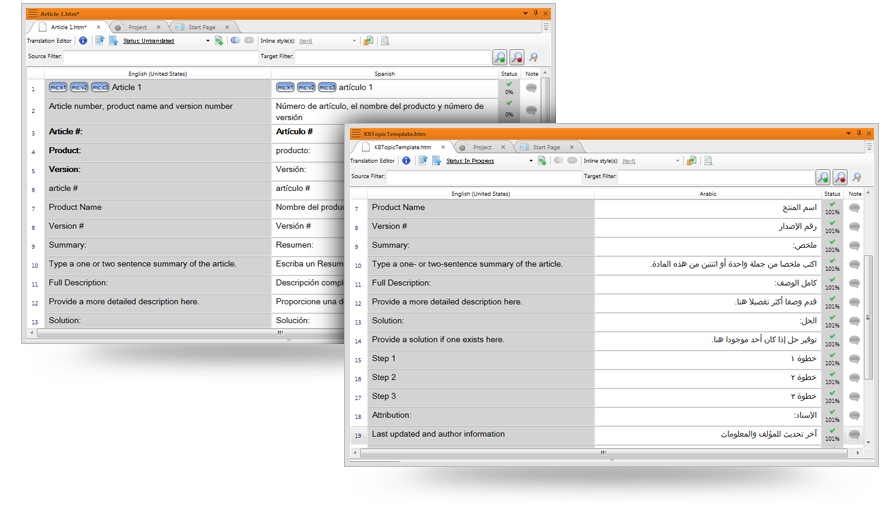 Mult-Language Translation Support