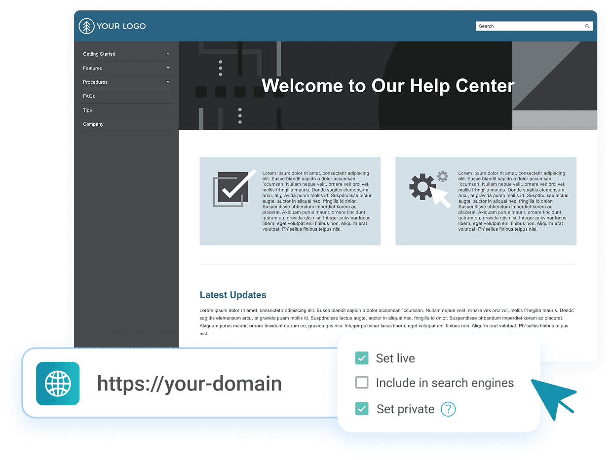 Publishing UI Illustration