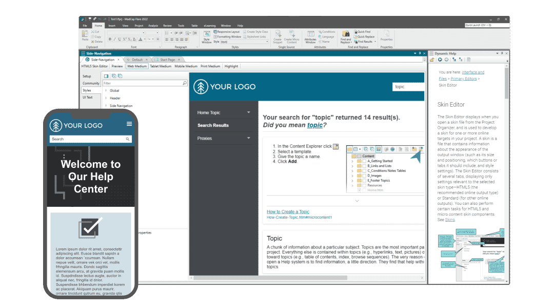 MadCap Flare technical documentation samples