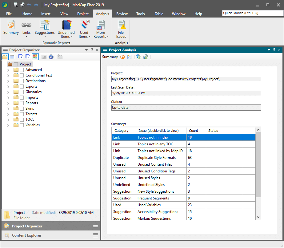 Project Analysis Illustration