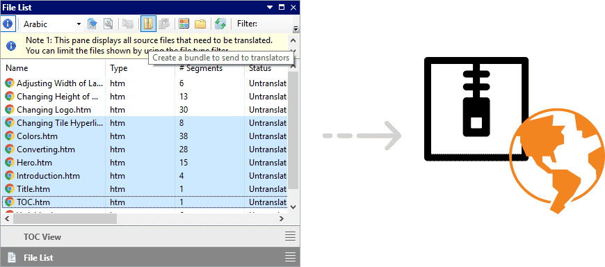 project packager example using cat software