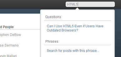 Search Comments Screenshot