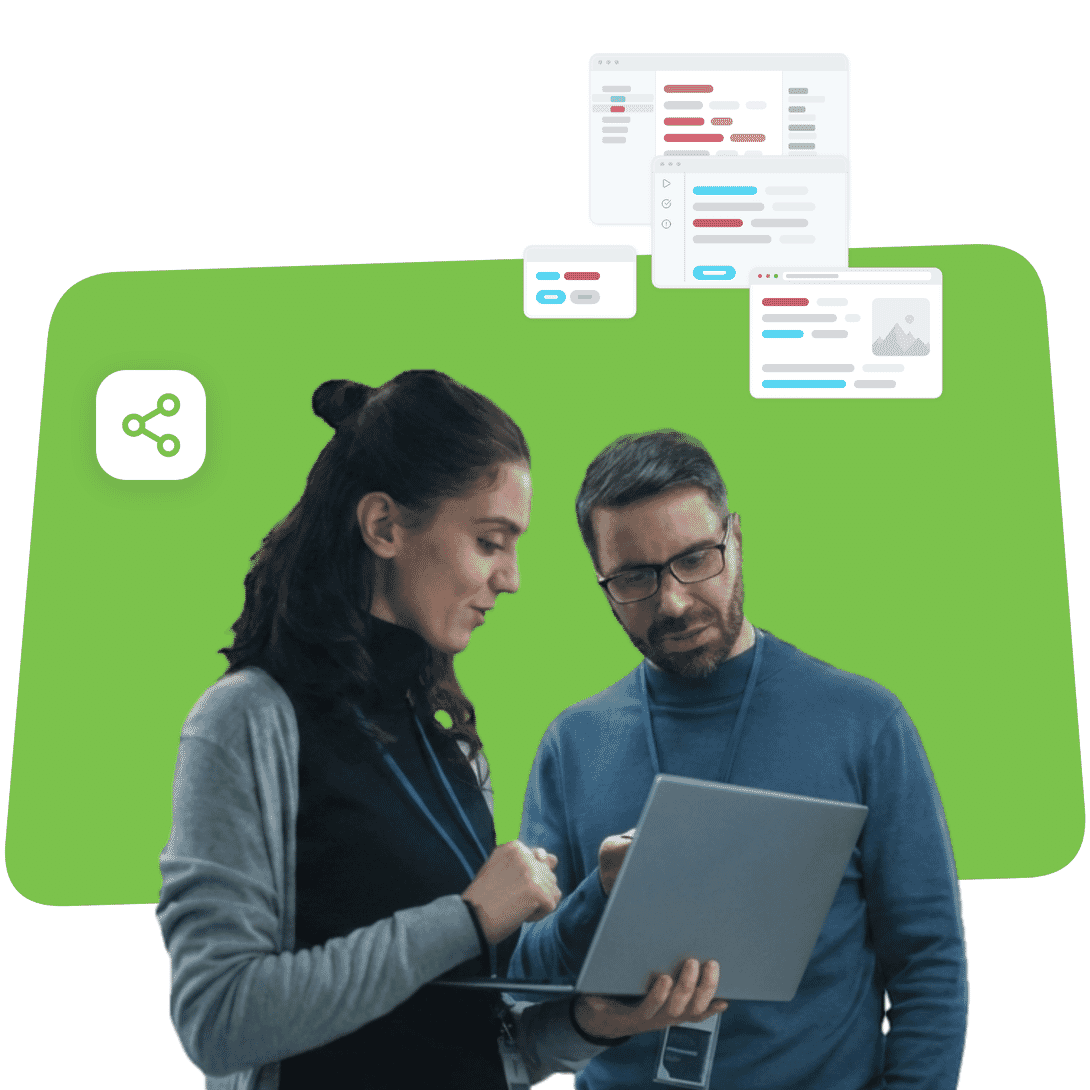 Hero illustration for MadCap SyndicateAI for Learning and Development for Financial Services