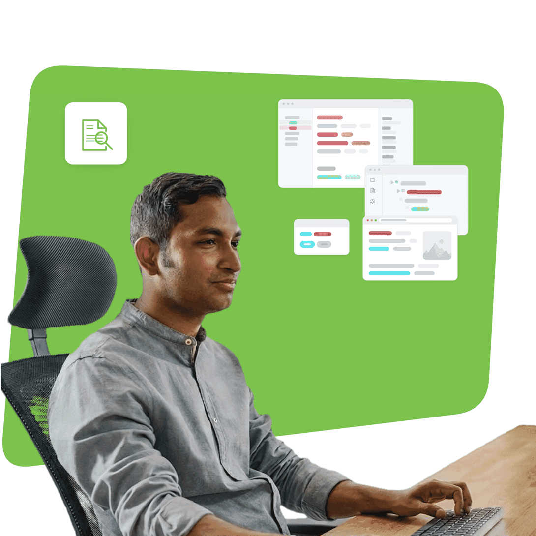 Self-service & support ticket deflection illustration