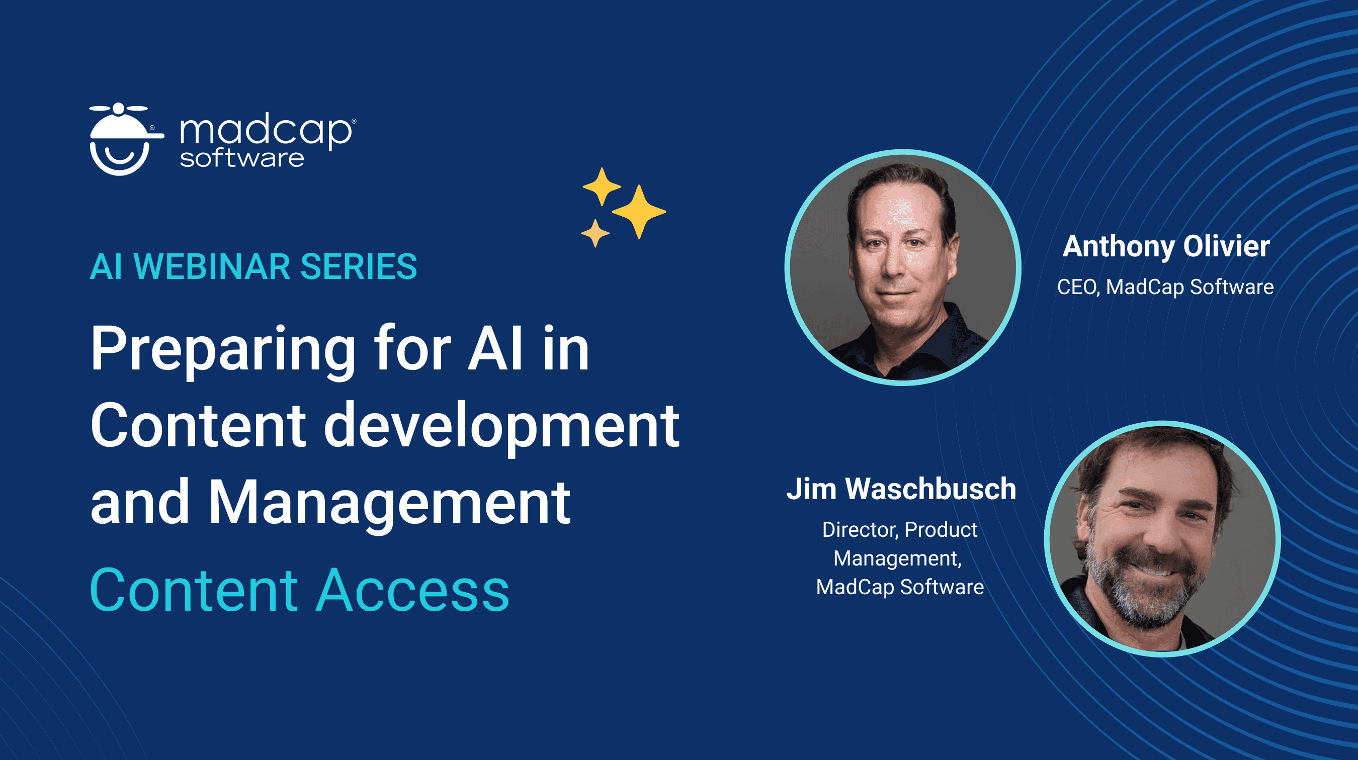 Webinar: Preparing for AI in Content development and Management Banner