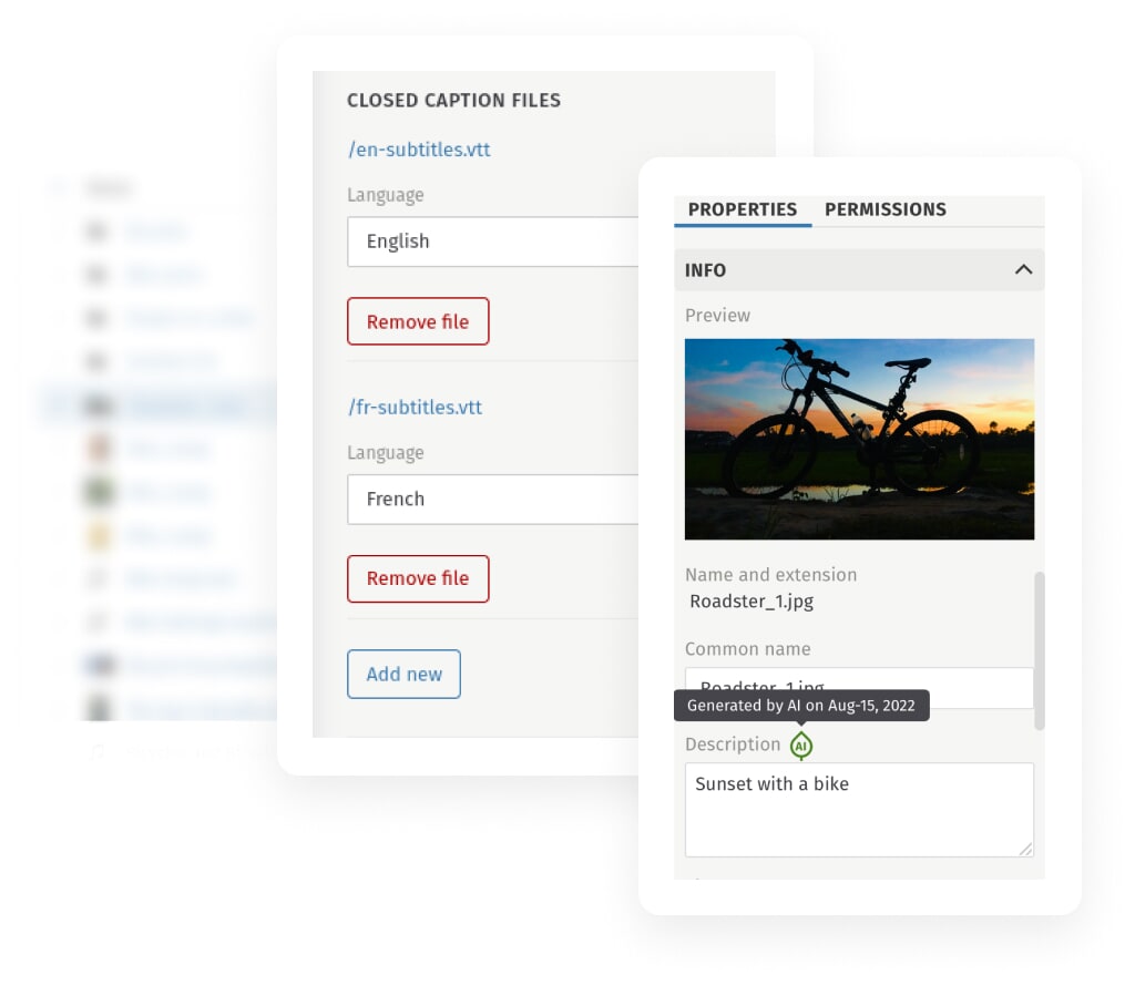 screenshot of accessible content
