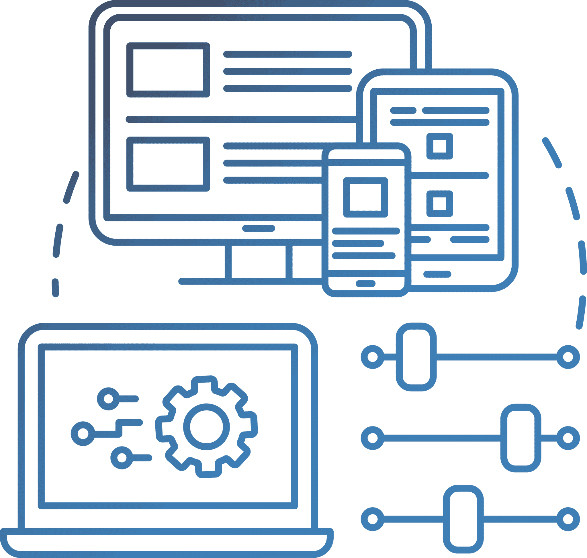 Deliver content illustration