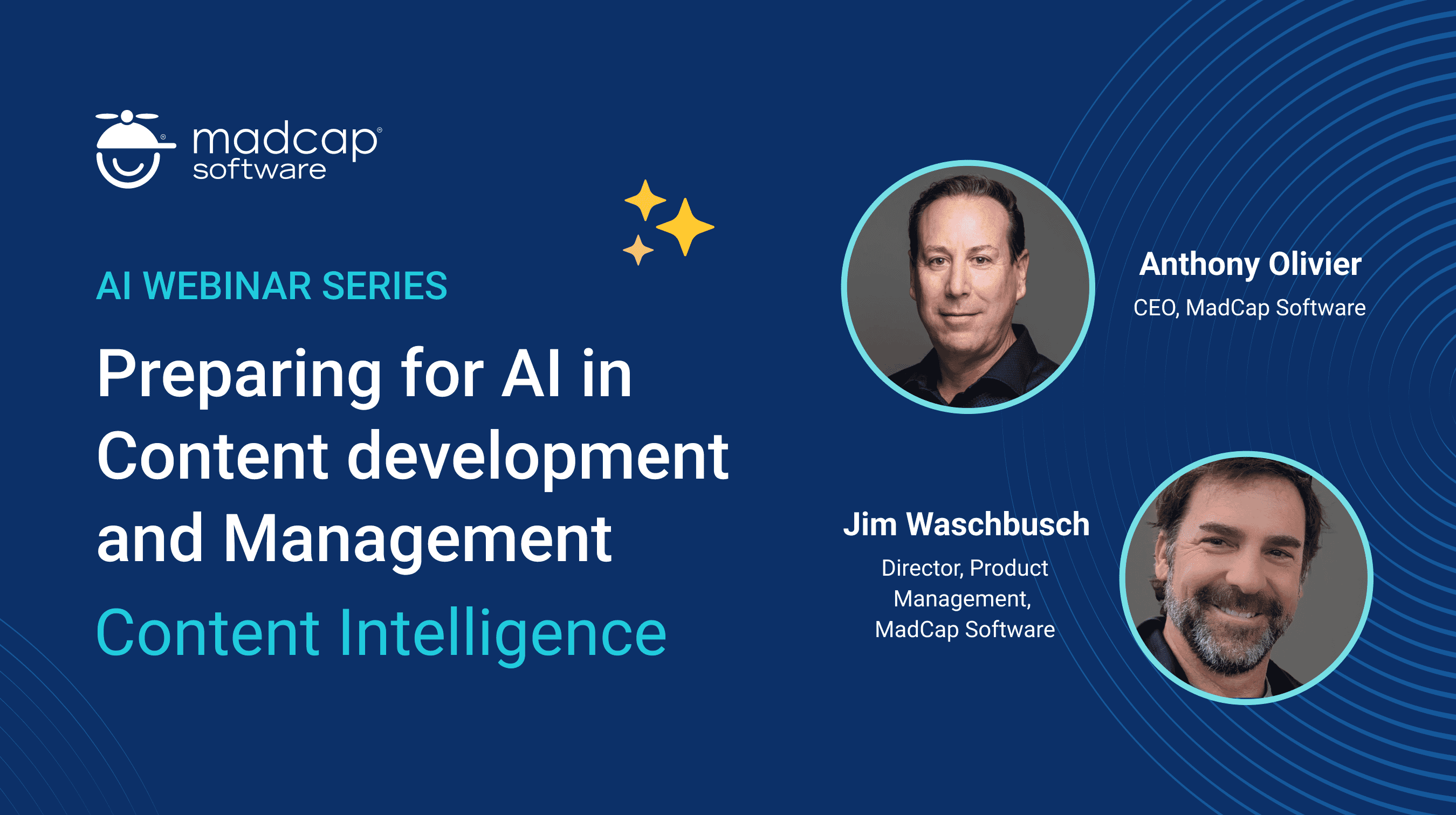 Webinar: Preparing for AI in Content development and Management Banner