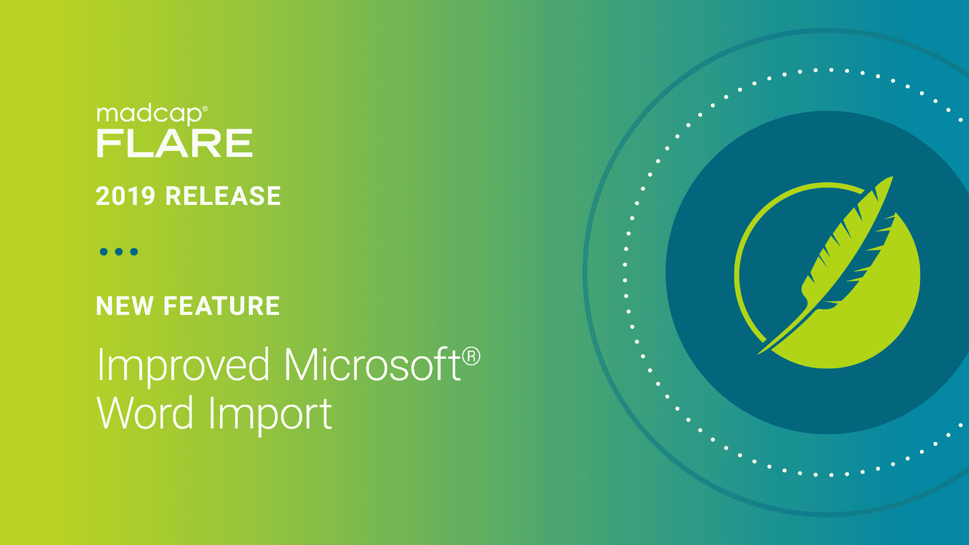 MadCap Flare 2019 r2 - New Feature: Improved Microsoft Word Import