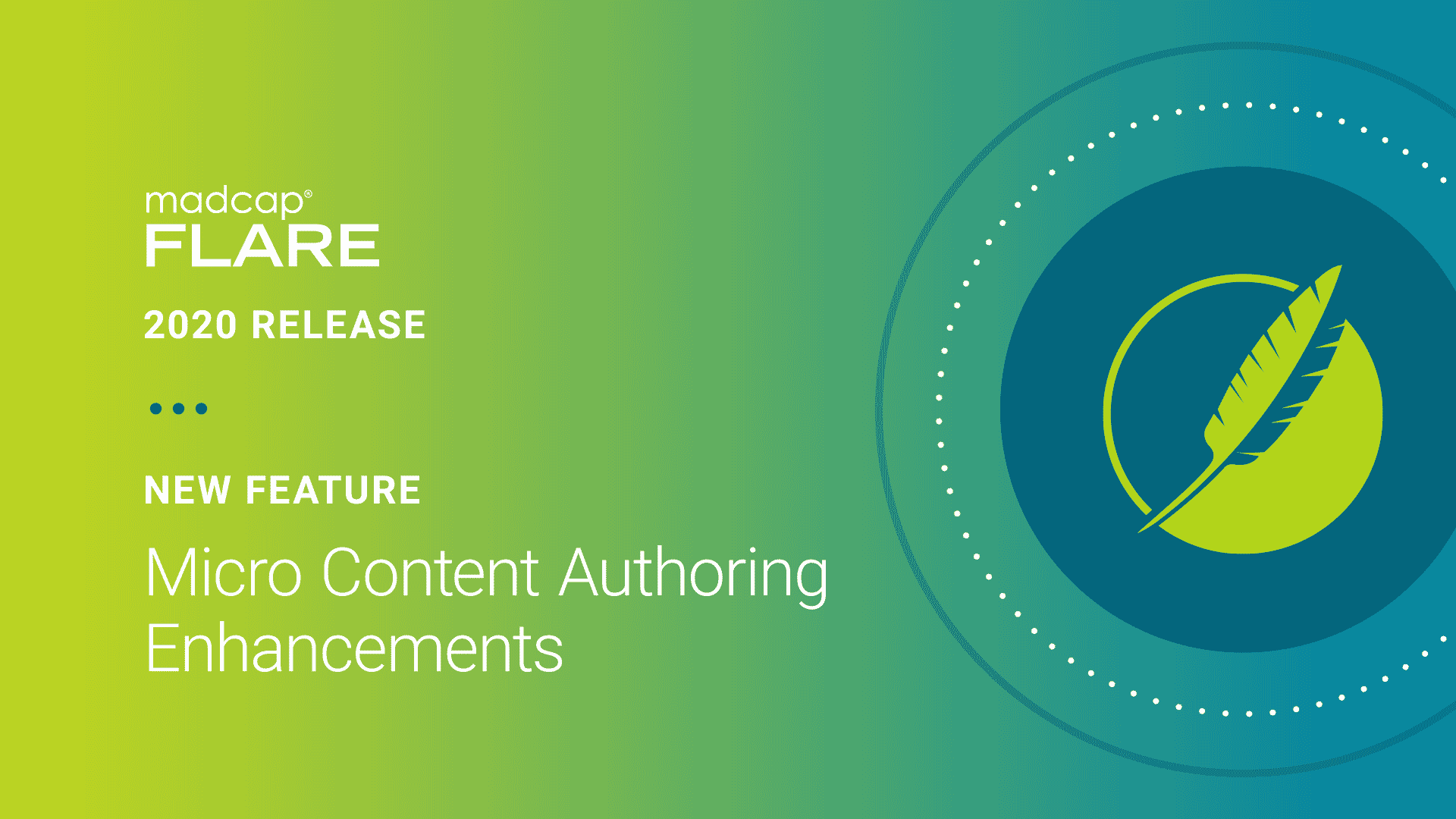 MadCap Flare 2019 - New Feature: Micro Content Authoring