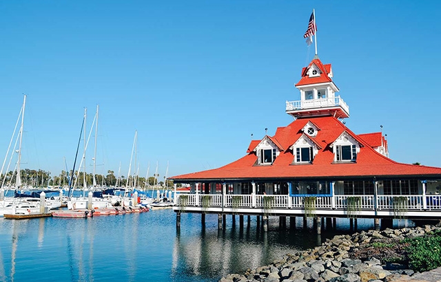 Blue Water Boat House in Coronado.